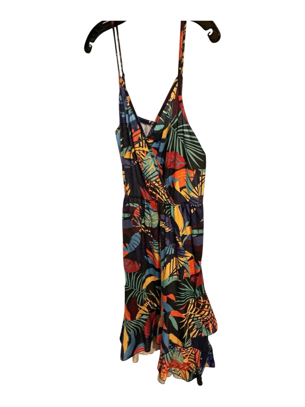 Ultra nice Tropical Print Spaghetti Strap Dress - Multi